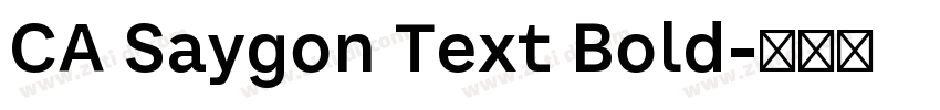CA Saygon Text Bold字体转换